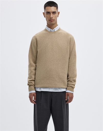 ANNARR - ANRRagi Wool Crew Neck Strik - Pure Cashmere